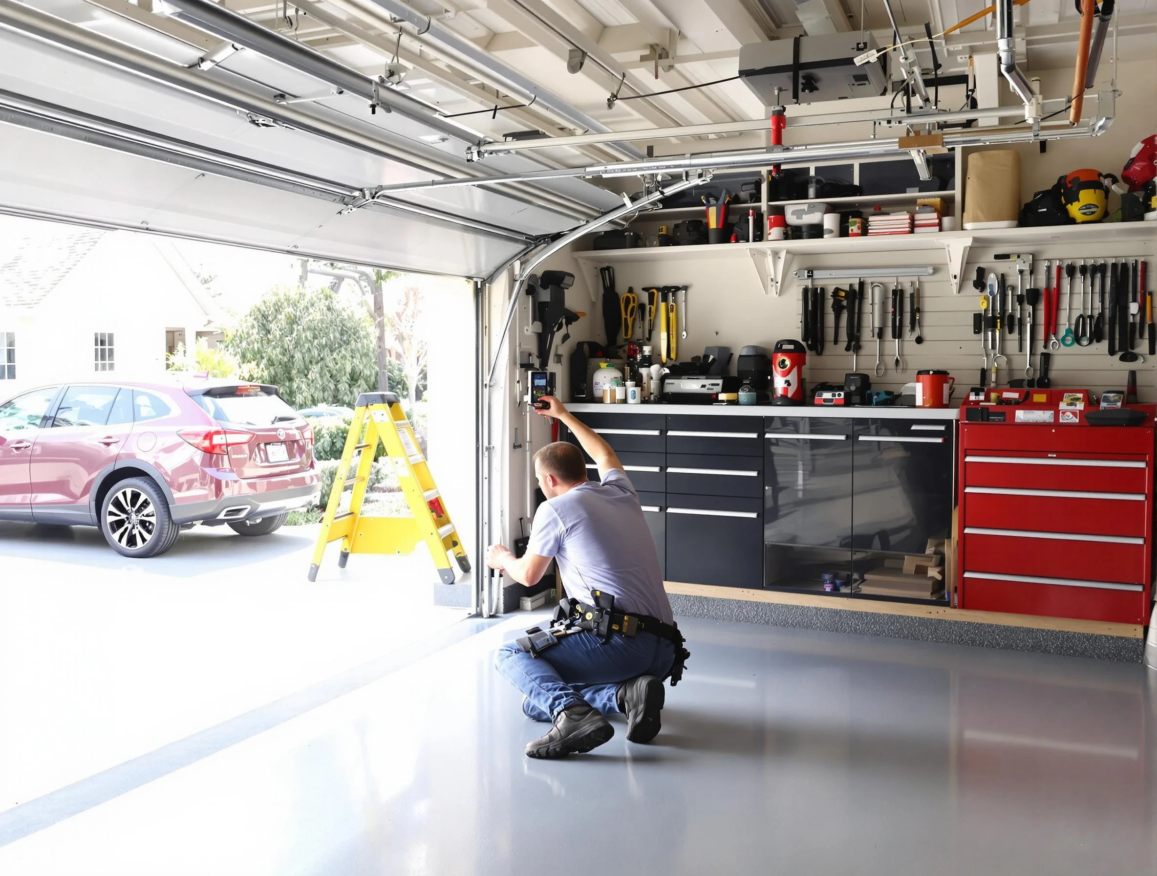 Local garage door repair service by Jupiter Garage Door Repair in Jupiter